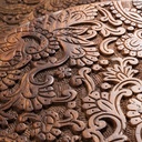 By Hand L, mesa auxilliar en madera de sheesham Ø 40x45 cm