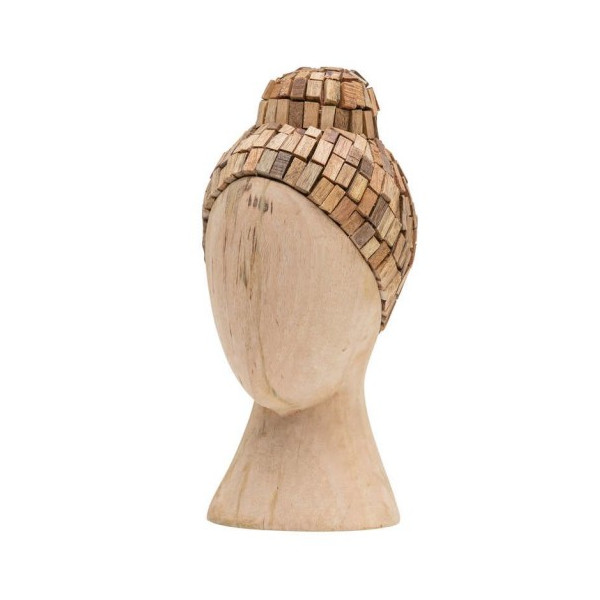 Witness, busto decorativo de madera de mango