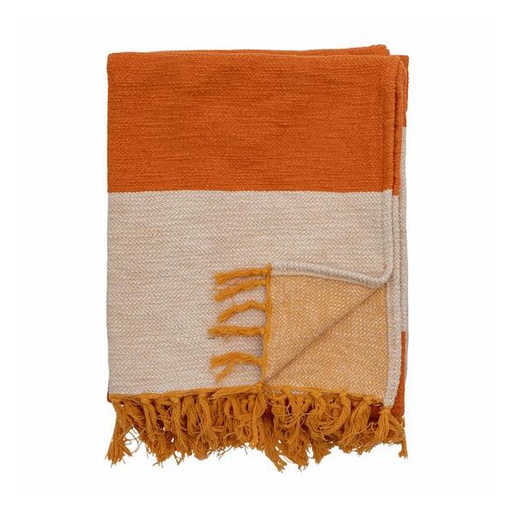 [82055437] Motril Throw orange, algodón 150x130 cm