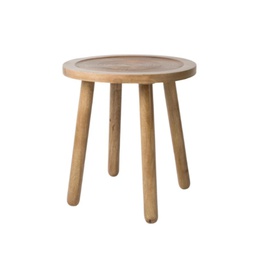 [2300059] Dendron S, mesa auxilliar en madera de mango Ø 43x45 cm
