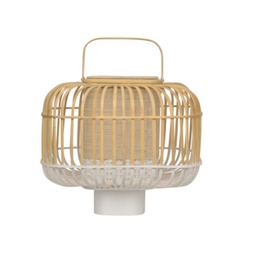 [21223] Lámpara de mesa Bamboo Square S blanca